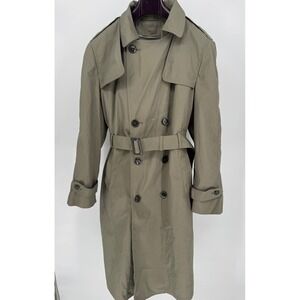 US Military DSCHCP Valor Collection All Weather Trench Coat 42R Olive Men